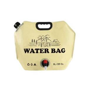 Комплект от 4 сгъваеми торби за вода 8 литра, за къмпинг и пътуване, бежови 139020923 - Носител на храна и напитки