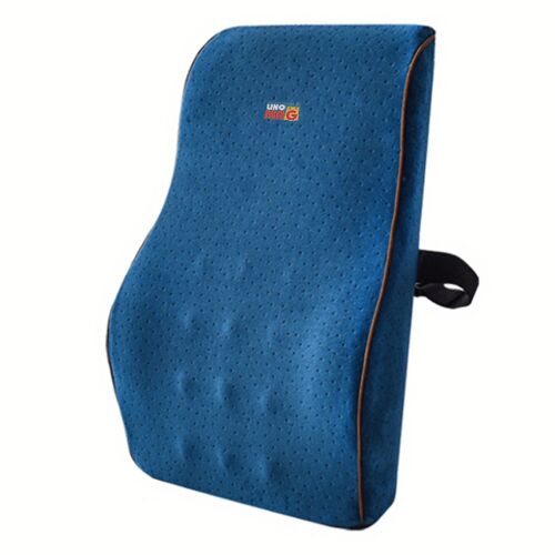 Linomag blaue Memory Foam Lendenwirbelstütze für Bürostuhl oder Auto