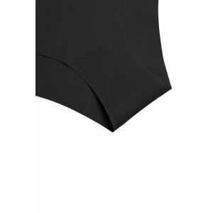 Emilia Damenhöschen, niedrige Taille, nahtlos, Schwarz – Schwarz, M