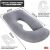 Linomag® 3-in-1 Schwangerschafts- und Stillkissen, multifunktional, L-Form, Unterstützung für Bauch, Rücken, Hüfte, Beine, Baby, Entspannung, abnehmbarer Bezug, hellgrau 140707434