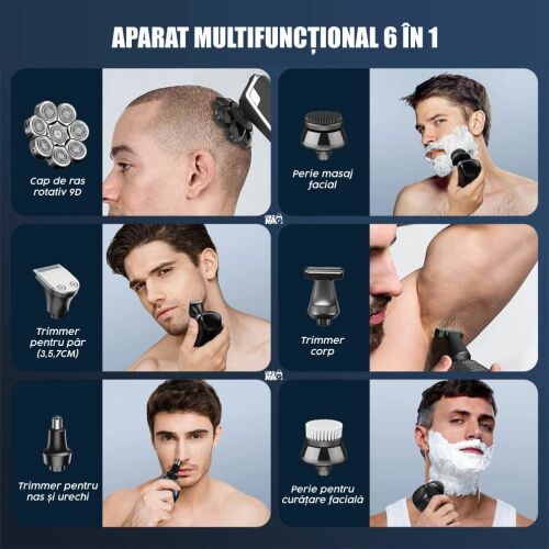 Linomag 9D Elektrorasierer 6-in-1 Multifunktionale Anwendung