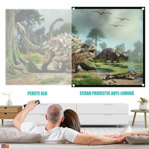 Linomag 100" Tükröződésmentes Vetítővászon - 4K HD, Kétoldalas