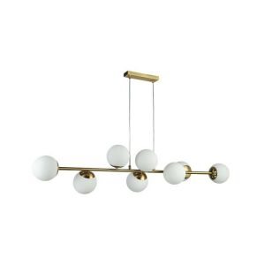 Bali LED függesztett lámpa 8 izzóval, arany és fehér kivitelben - MasterLED