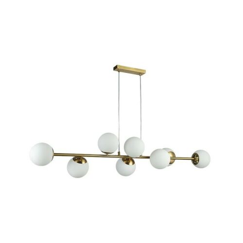 Bali LED függesztett lámpa 8 izzóval, arany és fehér kivitelben