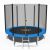 Funfit 252cm kék trambulin védőhálóval és létrával