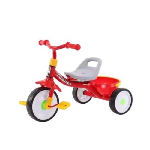 Piros YOEBEI pedálos tricikli tárolókosárral gyerekeknek