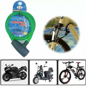 Cablu antifurt bicicleta, lungime cablu 150 cm, 2 chei inchidere 139022463 - Kerékpár zár