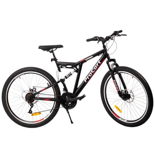 ProCart 26 hüvelykes, teljesen felfüggesztett mountain bike, stúdiófelvétel