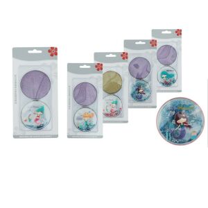 Zsebtükör, csillámos, kompakt, különféle mintákkal