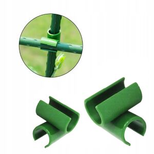 Conector pentru araci de sustinere cu diametrul de 16 mm, racord in T, set 6 bucati 139024426 - Suporturi și țăruși pentru plante