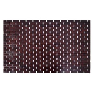 Fürdőszobaszőnyeg, bambuszból, méretei 80x50cm, csúszásgátló elemekkel