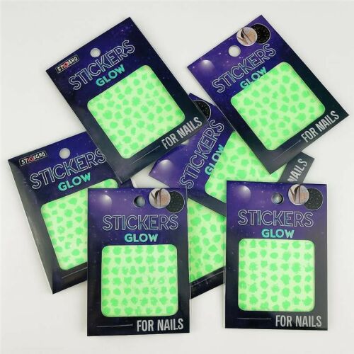 Stickere unghii 3D fosforescente, 350 modele, efect glow 139025283