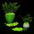 Pietricele fosforescente translucide care lumineaza verde, decorative, 3-5 cm 1000 gr 139025377