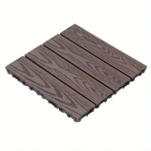 Placa WPC decking exterior, 30x30 cm, sistem interconectare click, grosime 2.2 cm, gri 139025809 - Kültéri burkolat