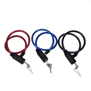 Cablu antifurt bicicleta, inchidere cheie, lungime 62 cm, rosu 139026419 - Kerékpár zár