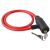 Cablu antifurt bicicleta, inchidere cheie, lungime 62 cm, rosu 139026419