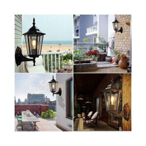 Aplica LED de exterior, 1xLED E27, 60W, aluminiu si sticla