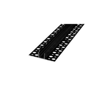 Profil aluminiu banda LED, incastrabil, pentru gresie si faianta, lungime 2 metri, negru 139026793 - MasterLED