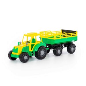 Játék Traktor mobil utánfutóval 57x17x18cm