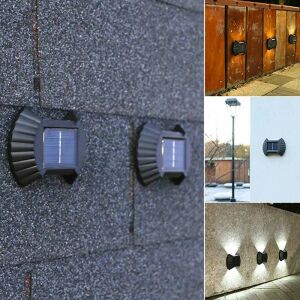 Falra szerelt napelemes LED fali lámpák, alkonyattól hajnalig - MasterLED