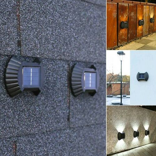 Falra szerelt napelemes LED fali lámpák, alkonyattól hajnalig