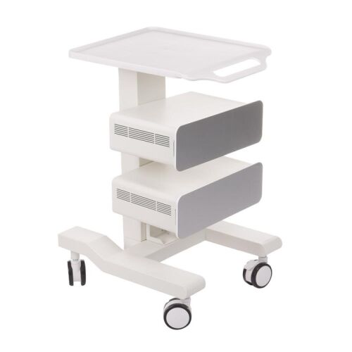 Dulap cosmetic mobil, 2 compartimente depozitare, usi magnetice, 70x36.5x48 cm, metal/plastic, alb 139028920