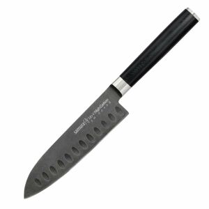 Samura MO-V Stonewash kis Santoku kés AUS-8 acél pengével és G10 markolattal - Kés