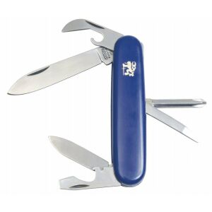 Mikov Stovka 100-NH-6 B összecsukható kés rozsdamentes acél pengékkel és kék markolattal, multifunkciós szerszám - Kés