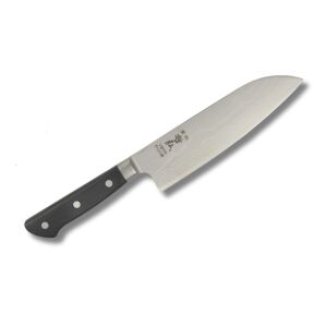 Tetsuhiro KD Santoku 170mm konyhakés damaszkuszi acél pengével és fekete micarta nyéllel - Kés