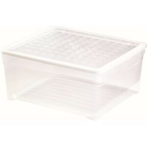 Cutie cu capac Cutie textilă 18.5L 39.6x34.3x17.3cm transparentă 139034064 - Depozitare și organizare