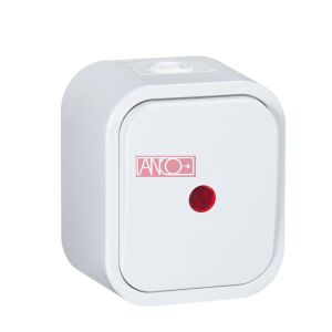 Hydra+ IP54 Kültéri Csengő Nyomókapcsoló Jelzőfénnyel - Fehér