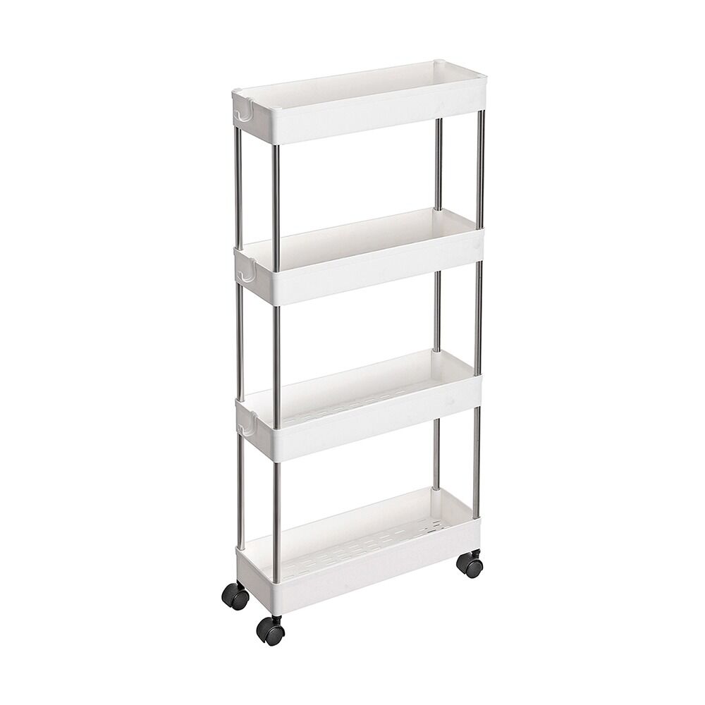 Pojazdný úložný regál so štyrmi úrovňami