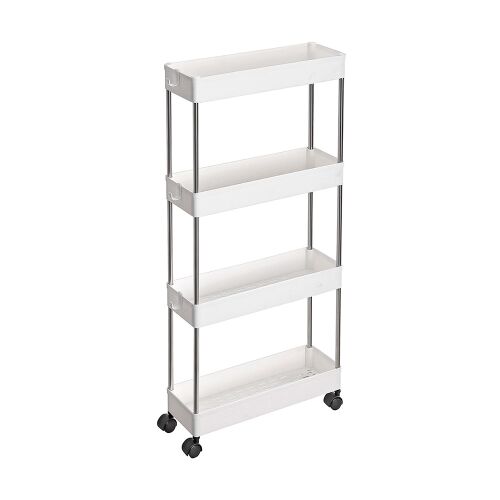 Timeless Tools 4-poschodový pojazdný úložný vozík, úzky dizajn