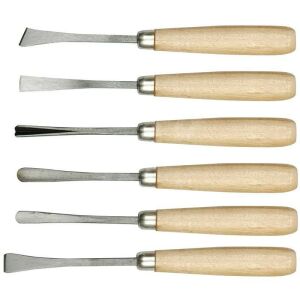 Vorel Fa Szobrászvéső Készlet - 6 részes, Kézi Faragáshoz 139034752 - Véső