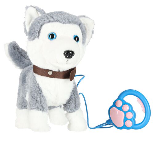 Interactive Husky Dog on Leash - Walking, Barking Plush Toy 139034854