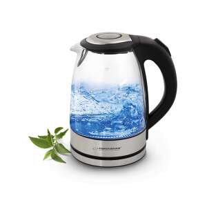 Elektryczny czajnik szklany Esperanza Yosemite EKK012, 1,7L, 2200W, czarny - Czajnik, Opiekacz do kanapek, Blender, Toster i Wirówka i prasa do owoców