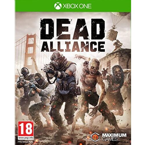 Dead Alliance Xbox One játék borító. Zombi lövöldözős játék Xbox One-ra.
