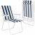 Springos folding chair, open and folded, for easy storage