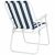 Back view of Springos folding garden chair, lightweight and portable