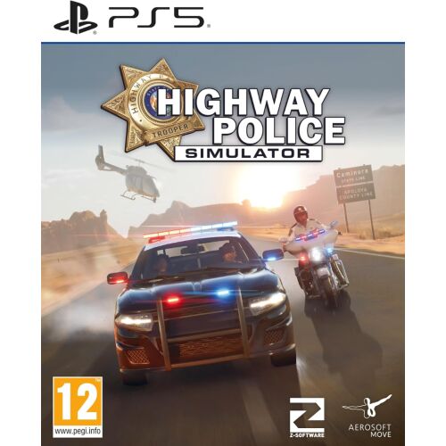 Highway Police Simulator PlayStation 5-re. Vezess rendőrautókat és motorokat ebben a nyitott világú játékban.