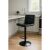 Pepita Sombra black eco-leather bar stool in modern kitchen