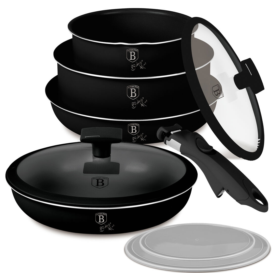 E-shop Berlinger Haus BH-8257 Matte Black Collection 9-dielna súprava ri...