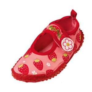 Playshoes Pantofi Apă Fete Căpșune - Anti-alunecare, UV50+, Roz, 24-25 139040414 - Încălțăminte de apă