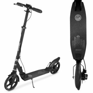 Spokey Artifact összecsukható roller, fekete, első és hátsó felfüggesztéssel - Spokey