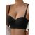 Linovit® Varrás Nélküli Push-Up Melltartó - Fekete, Levehető Pántos 140746647