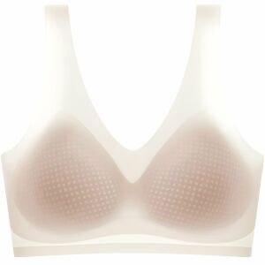 Sutien invizibil fără cusaturi, Linovit®, cu cupe fine, material respirabil si antibacterian, uscare rapida, Bej - Beige, XXL 140780600 - Modă și îmbrăcăminte