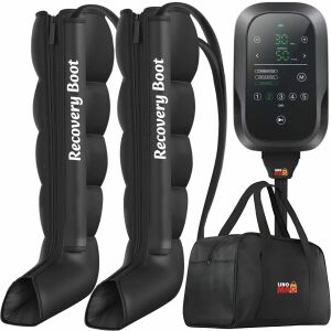 Aparat profesional de masaj pentru picioare Linomag cu compresie de aer, unitate de control și geantă de transport - Aparate masaj pentru picioare