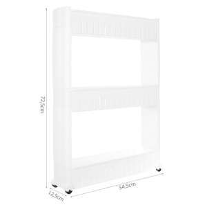 Kúpeľňová rolovacia skrinka - biela