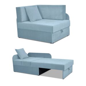 Denis gyerek sarokkanapé, kihúzható konténer, gyerekágy, Kubuś matrac 139046589 - Nappali garnitúra