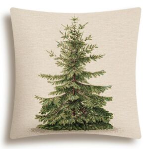 Față de pernă Home of Christmas Gobelin cu design de brad, 45x45 cm - Perne decorative